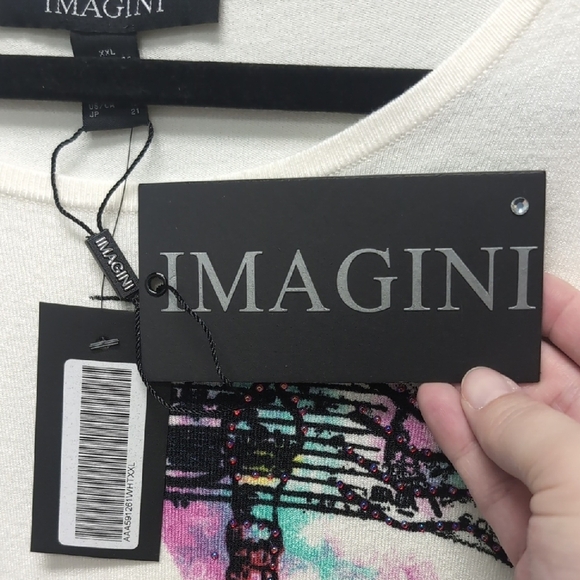 Imagini Cityscape Sparkle Size 18 Thicker T-Shirt. NWT - Picture 2 of 6